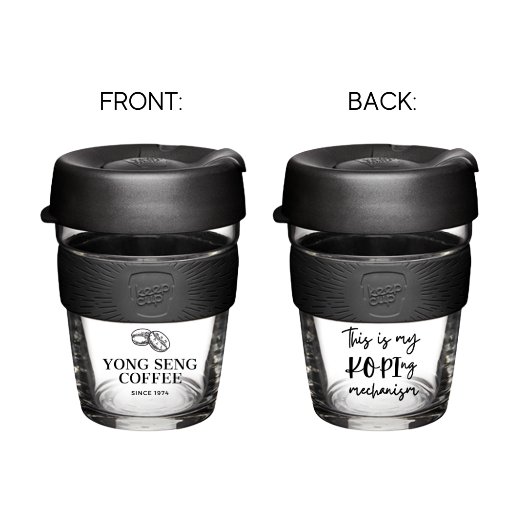 KeepCup Brew Reusable Glass Coffee Cup Yong Seng Coffee