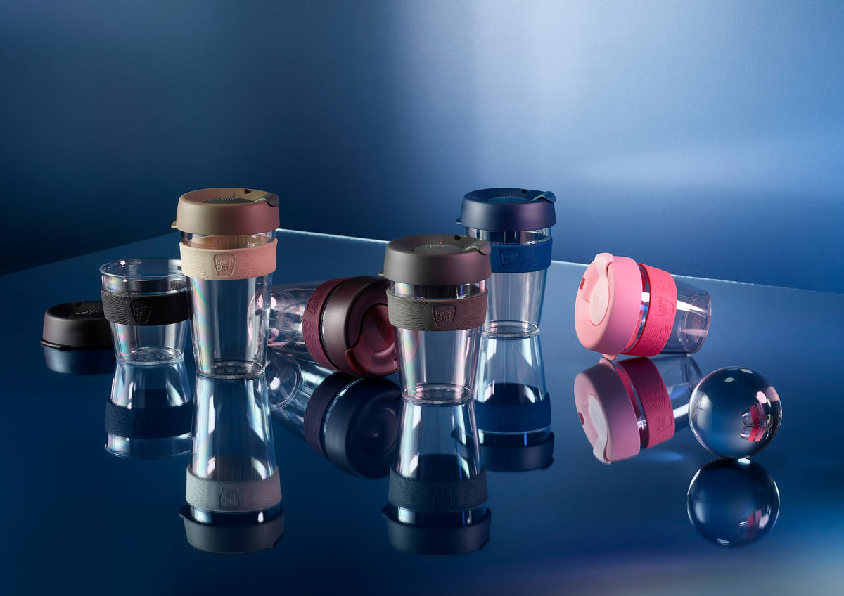 KeepCup Original Clear Reusable Plastic Coffee Cup Yong Seng Coffee